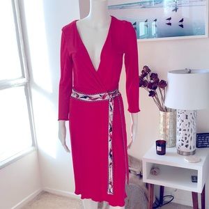 Emilio Pucci Coral Wrap Dress Sz 6